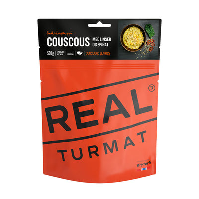 Couscous con lentejas y espinacas (Vegetariano)  · REAL Turmat