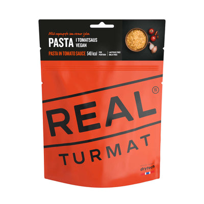 Pasta en salsa de tomate (Vegano) · REAL Turmat