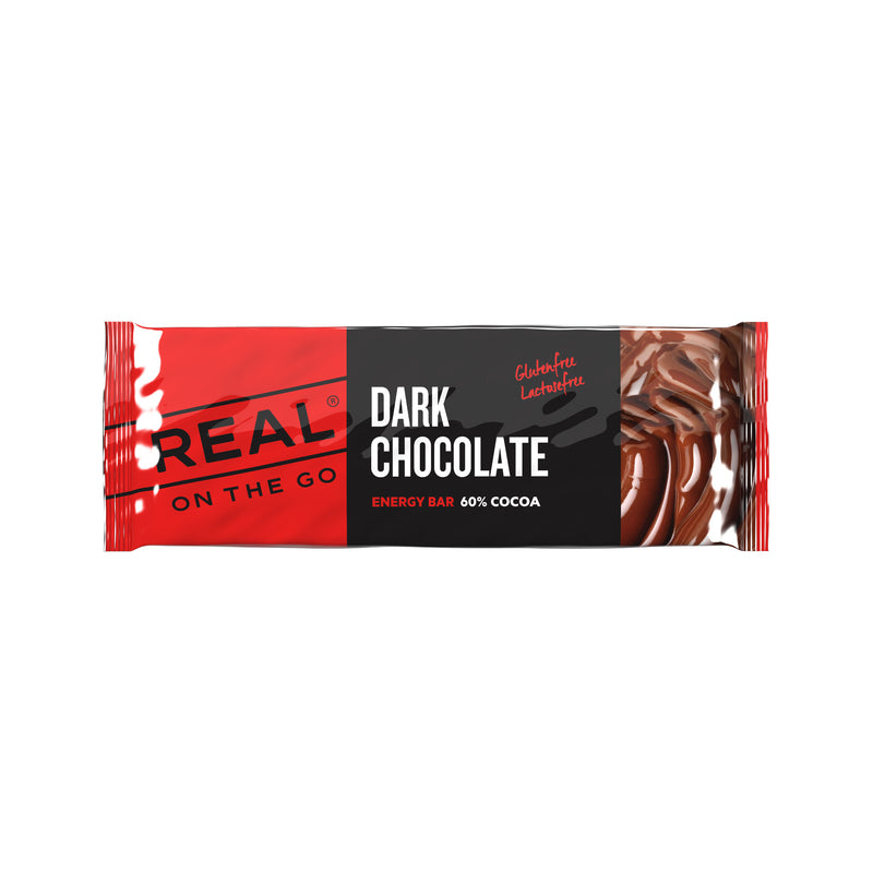 Tableta de chocolate negro 60% sin leche · REAL On the Go