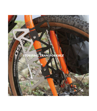 PORTABULTOS DE HORQUILLA WOHO TRANSFORKAGE (TITANIO ANODIZADO)
