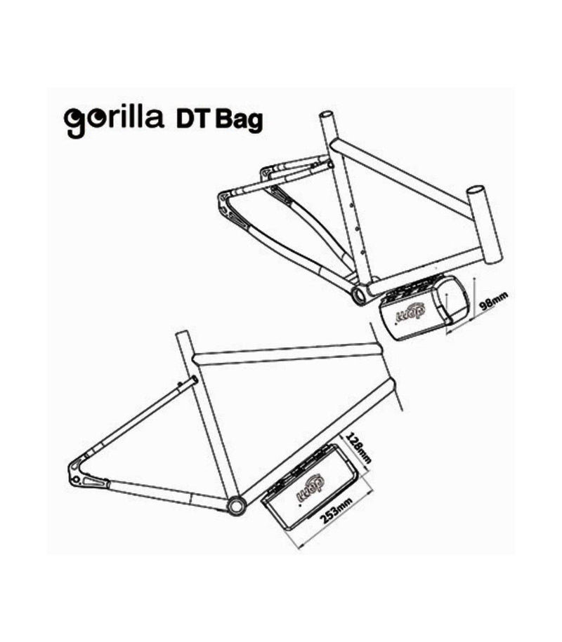 BOLSA TUBO INFERIOR DOM GORILLA Negra